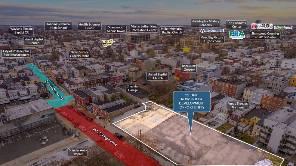 More Photos Of 1237-1245 W College Ave, Philadelphia Land For Sale