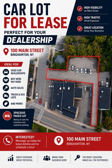 More Photos Of 100 Main St, Binghamton Land For Lease