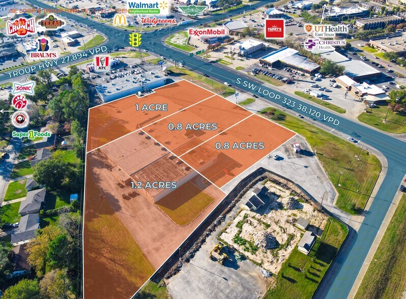 More Photos Of SE Loop 323 & Troup Hwy, Tyler Land For Lease