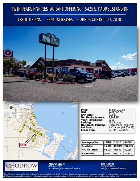 More Photos Of 5425 S Padre Island Dr, Corpus Christi Restaurant For Sale
