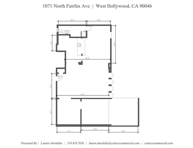More Photos Of 1071 N Fairfax Ave, West Hollywood Storefront Retail Office For Lease