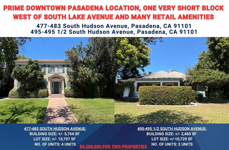 Primary Photo Of , Pasadena Multifamily For Sale