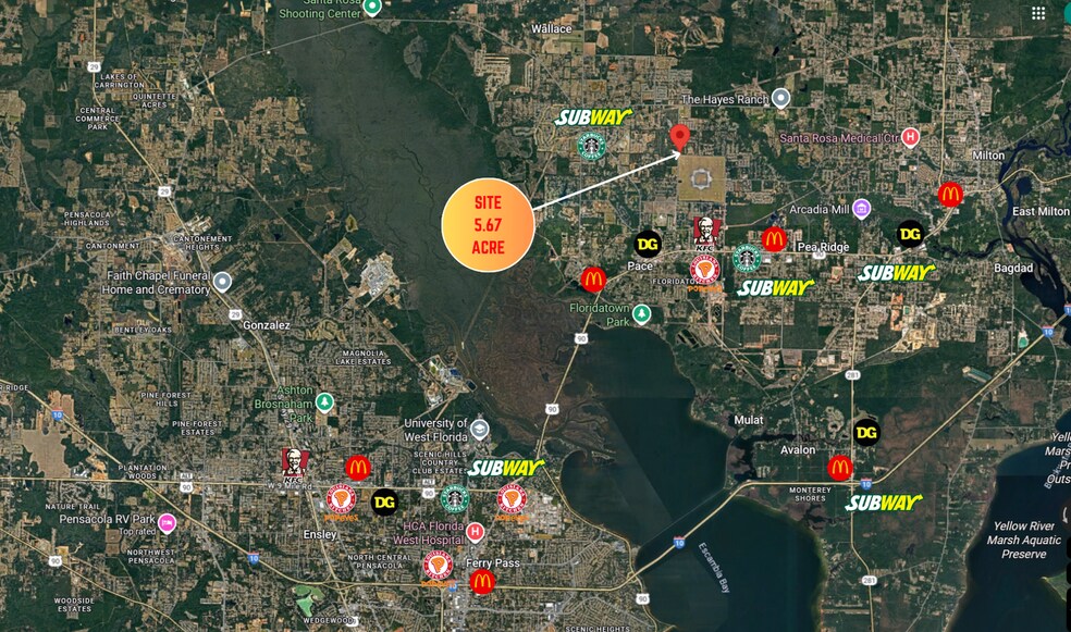 More Photos Of W Spencer Field Rd, Pace Land For Sale