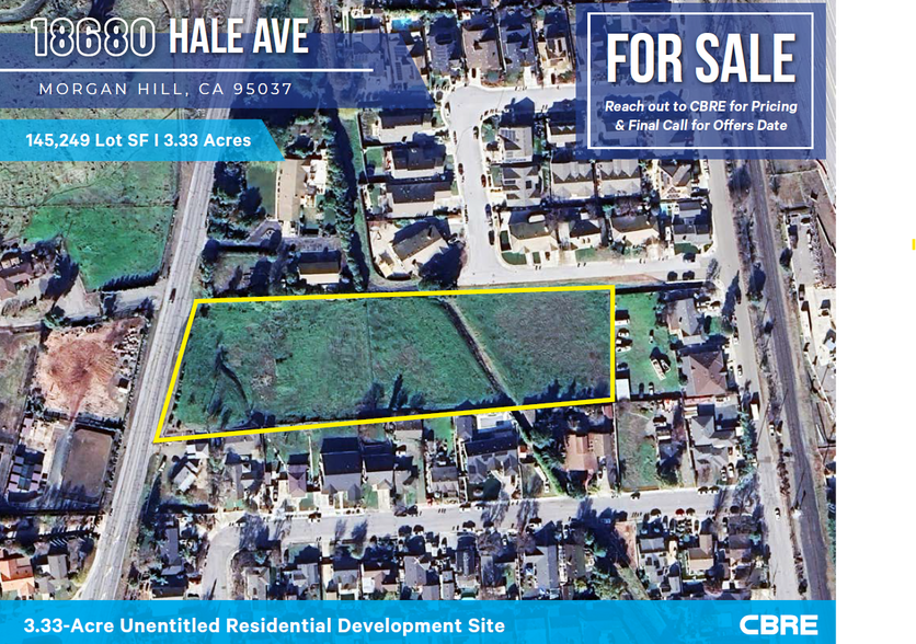 Primary Photo Of 18680 Hale Ave, Morgan Hill Land For Sale