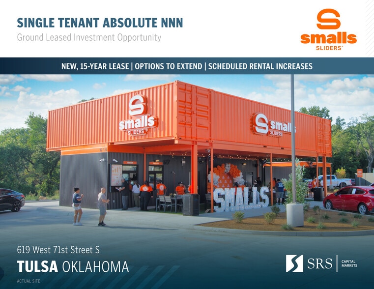 Primary Photo Of 619 W 71st St, Tulsa Fast Food For Sale