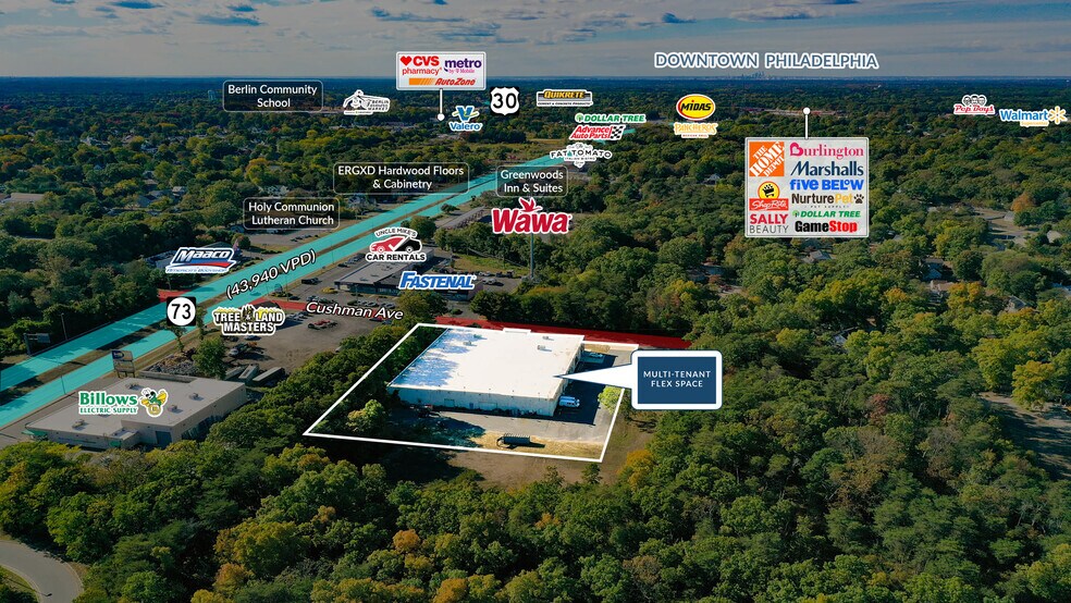 More Photos Of 110 Cushman Ave, West Berlin Showroom For Lease