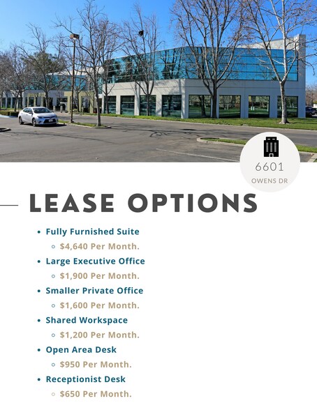 More Photos Of 6601 Owens Dr, Pleasanton Office For Lease