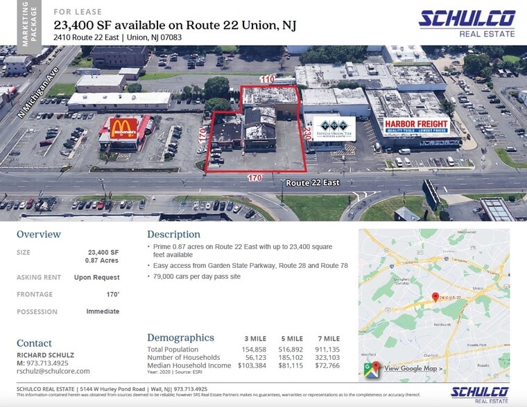 Primary Photo Of 22 Route 22, Union Township Freestanding For Lease