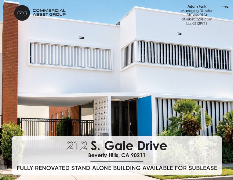 Primary Photo Of 212 S Gale Dr, Beverly Hills Office For Lease