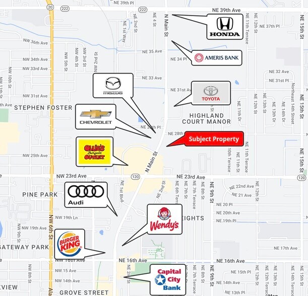 More Photos Of 2625 N Main St, Gainesville Auto Dealership For Lease