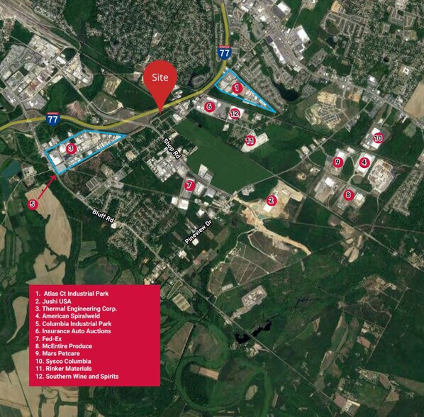 More Photos Of 1709 Atlas rd, Columbia Industrial For Lease