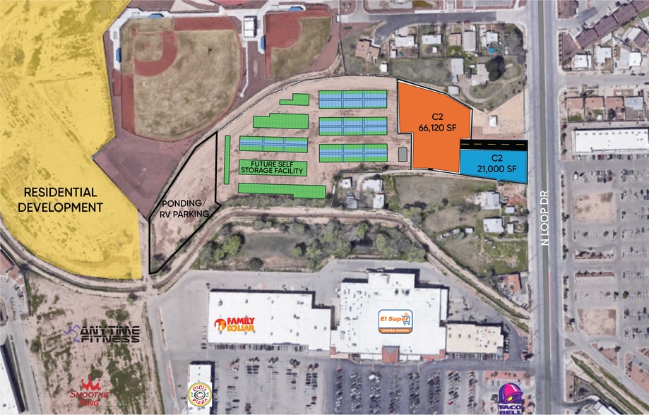 More Photos Of 8700 N Loop Dr, El Paso Land For Lease