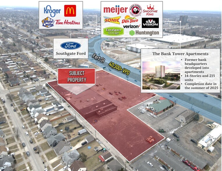 More Photos Of 3869-3901 Fort St, Wyandotte Storefront For Sale