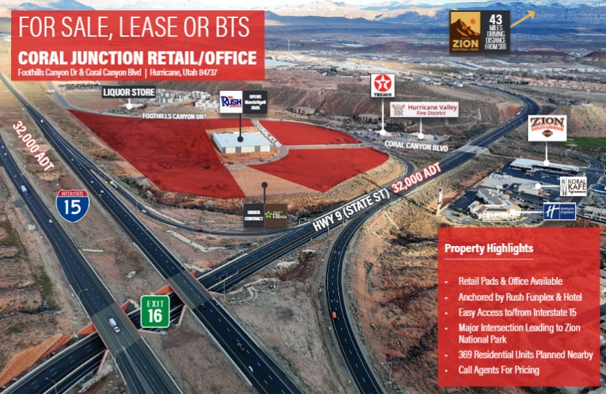 Primary Photo Of SEC I-15 & SR 9, Washington Land For Lease