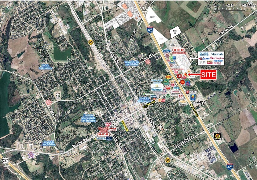 Primary Photo Of 1305 E Ennis Ave, Ennis Land For Lease