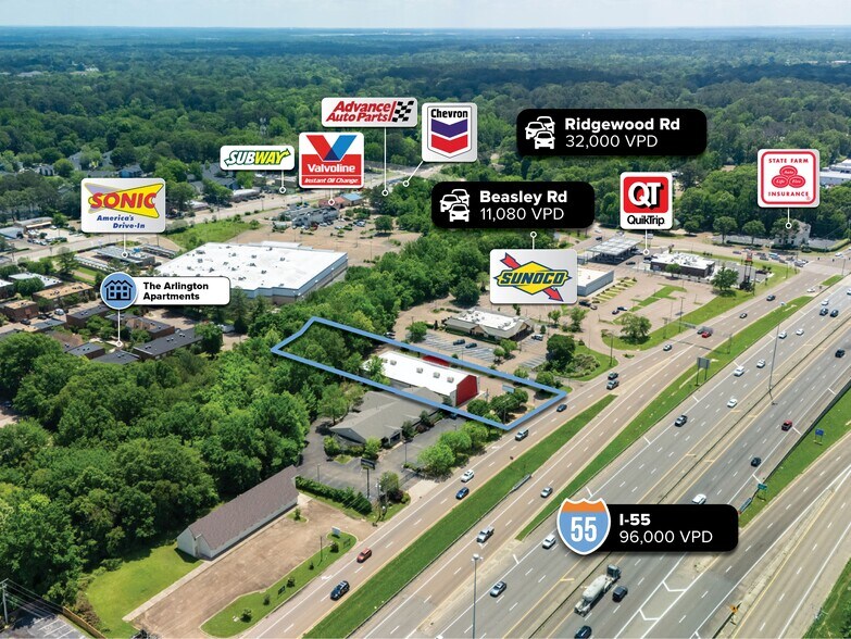 More Photos Of 6036 I-55, Jackson Freestanding For Sale