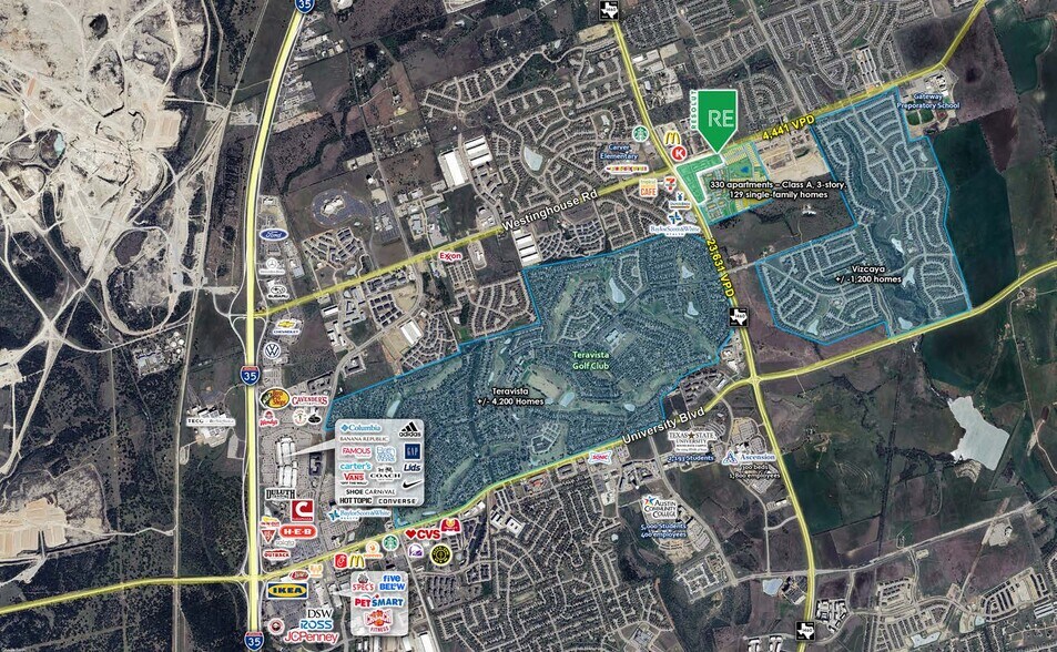 More Photos Of SE Corner Westinghouse Road and FM 1460, Georgetown Land For Sale