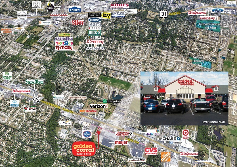 More Photos Of 160 S Marlin Dr, Greenwood Restaurant For Sale