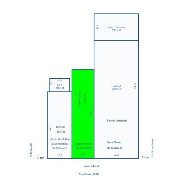 More Photos Of 106 N Broad St, Hillsdale Storefront Retail Office For Sale