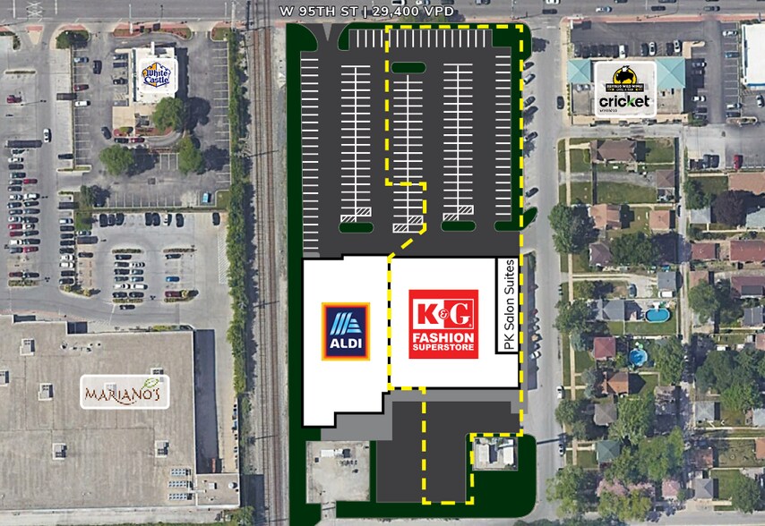 More Photos Of 2525-2535 W 95th St, Evergreen Park General Retail For Sale