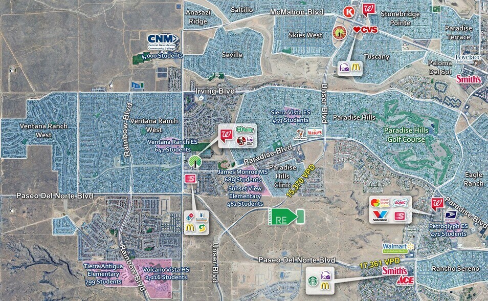 More Photos Of Unser Blvd & Paseo Del Norte Development, Albuquerque Land For Sale