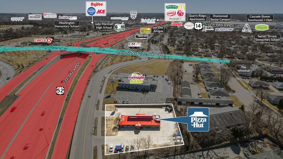 More Photos Of 2001 W Hwy 52, Rochester Restaurant For Sale