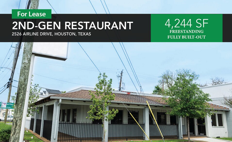 Primary Photo Of 2526 Airline Dr, Houston Restaurant For Lease