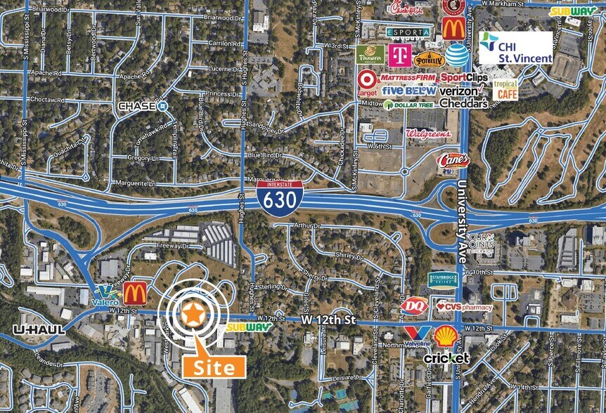 More Photos Of 6805 W 12th St, Little Rock Flex For Lease