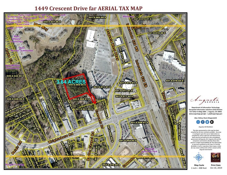 More Photos Of 1449 Crescent Dr, Augusta Land For Sale