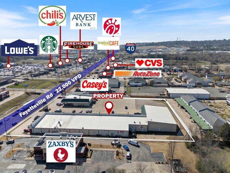 Primary Photo Of 2213-2217 Fayetteville Rd, Van Buren Storefront For Lease