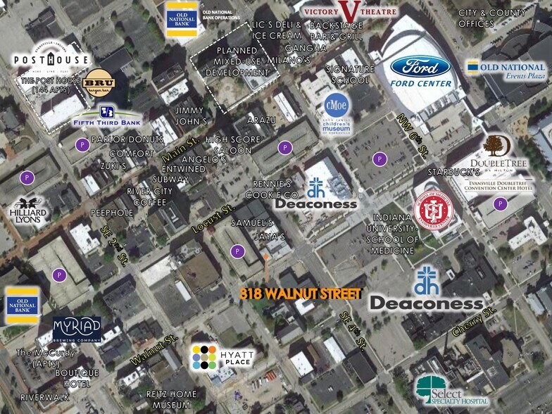 More Photos Of 318 E Walnut St, Evansville Storefront Retail Office For Lease