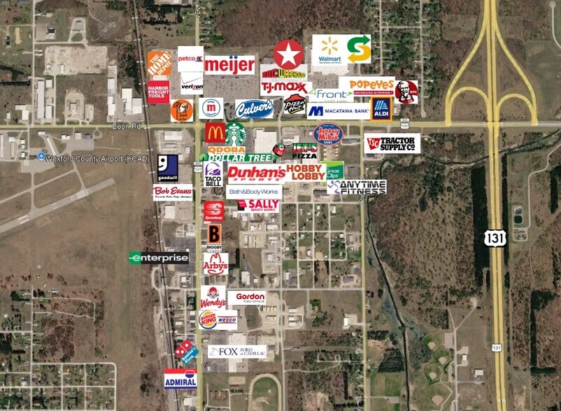 More Photos Of 8795 Boon Rd, Cadillac Storefront For Lease