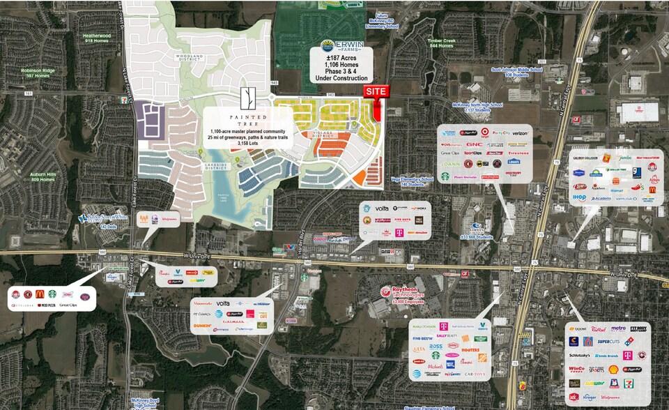 More Photos Of SWQ of Wilmeth Rd and Hardin Blvd, Mc Kinney Land For Lease