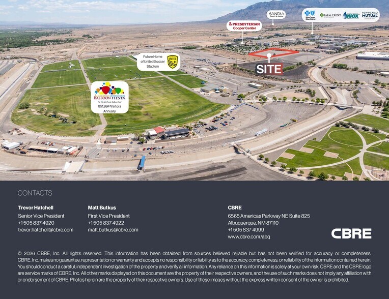 More Photos Of SWQ San Mateo & Balloon Fiesta Parkway, Albuquerque Land For Sale