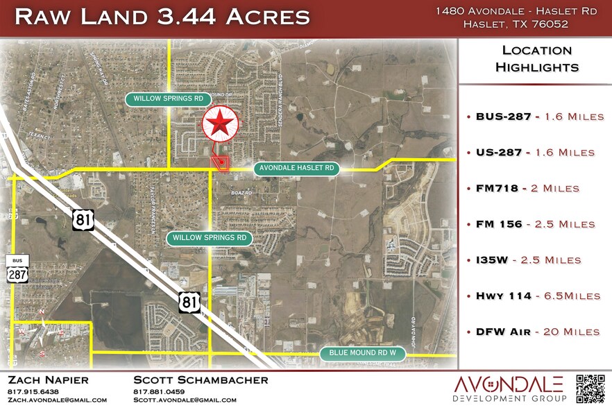 More Photos Of 1480 Avondale-Haslet rd, Haslet Land For Sale