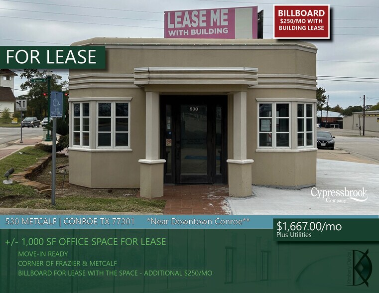 More Photos Of 530 Metcalf, Conroe Flex For Lease