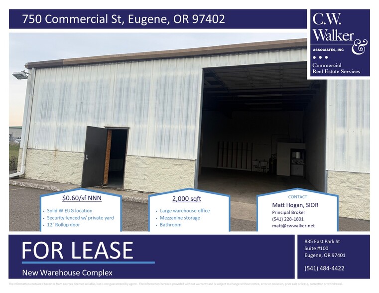 Primary Photo Of 750 Commercial St, Eugene Warehouse For Lease