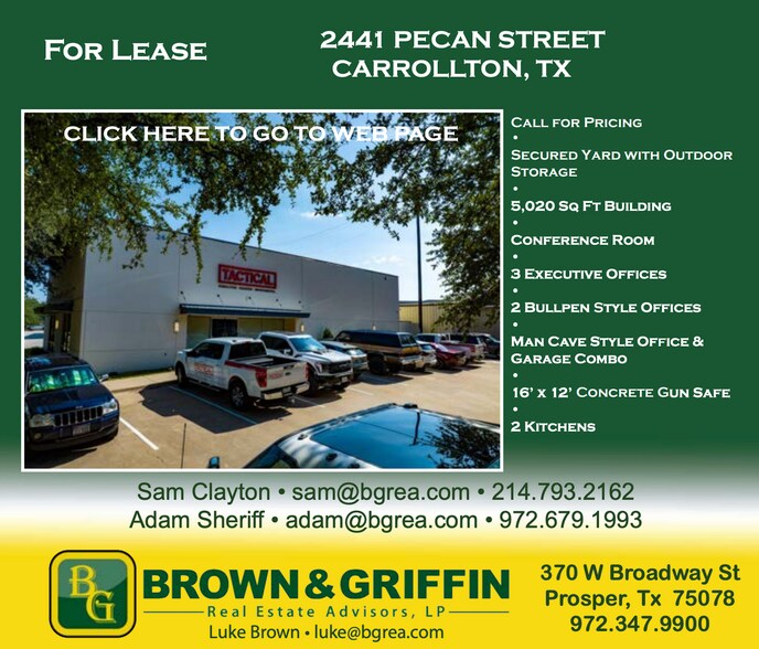 Primary Photo Of 2441 Pecan St, Carrollton Office For Lease