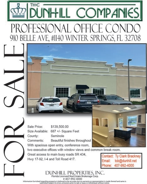 More Photos Of 910 Belle Ave, Casselberry Showroom For Sale