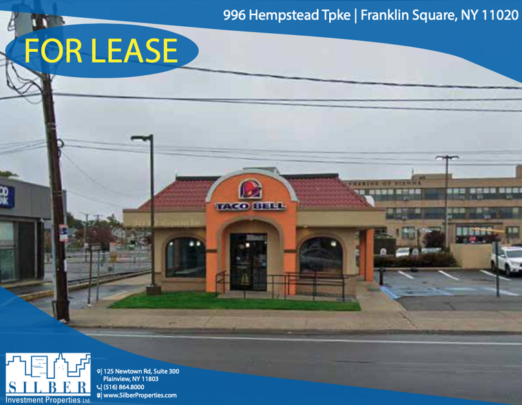 Primary Photo Of 996 Hempstead Tpke, Franklin Square Fast Food For Lease