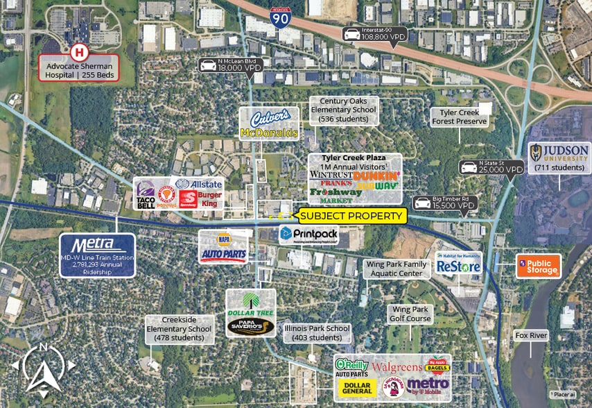 More Photos Of 2-16 Tyler Creek Plz, Elgin General Retail For Sale
