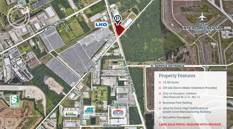 Primary Photo Of Aldine Westfield Rd & Farrell Rd, Houston Land For Sale