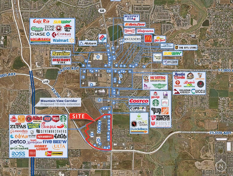 More Photos Of Pioneer Crossing & Redwood Rd, Saratoga Springs Land For Lease