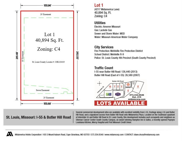 More Photos Of 4217 Midamerica Ln, Saint Louis Land For Lease