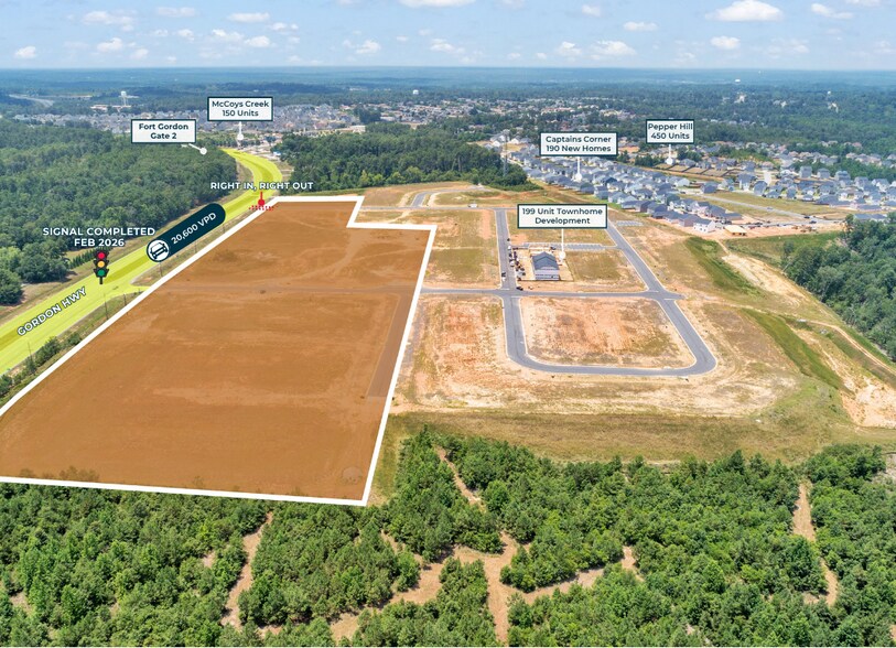 More Photos Of 2933 Gordon Highway, Grovetown Land For Lease