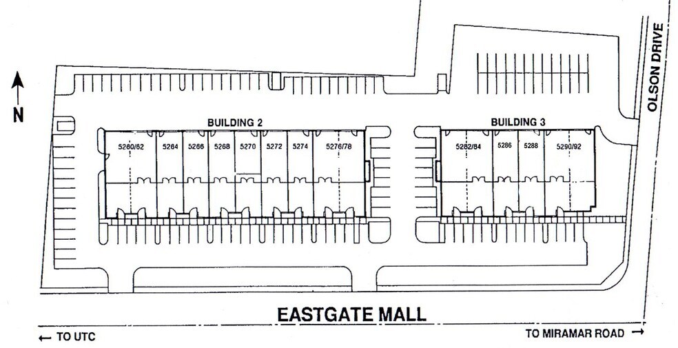 More Photos Of 5264-5278 Eastgate Mall, San Diego Showroom For Lease