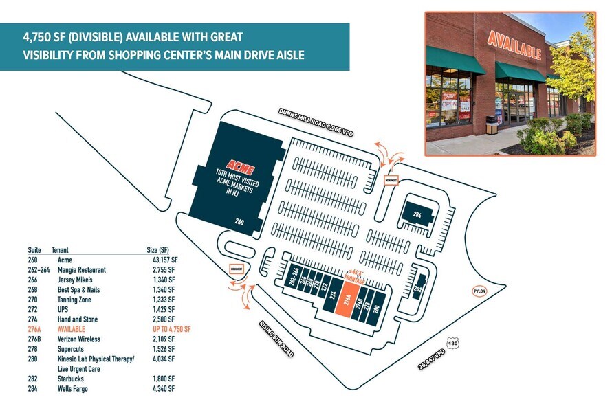 More Photos Of Route 130 & Dunns Mill Rd, Bordentown Unknown For Lease