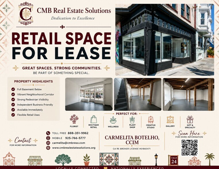 Primary Photo Of 3344 24th St, San Francisco Storefront Retail Residential For Lease