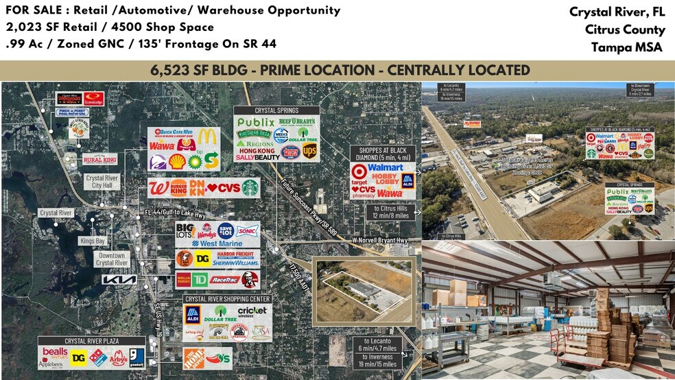 Primary Photo Of 6680 W Gulf To Lake Hwy, Crystal River Auto Repair For Sale