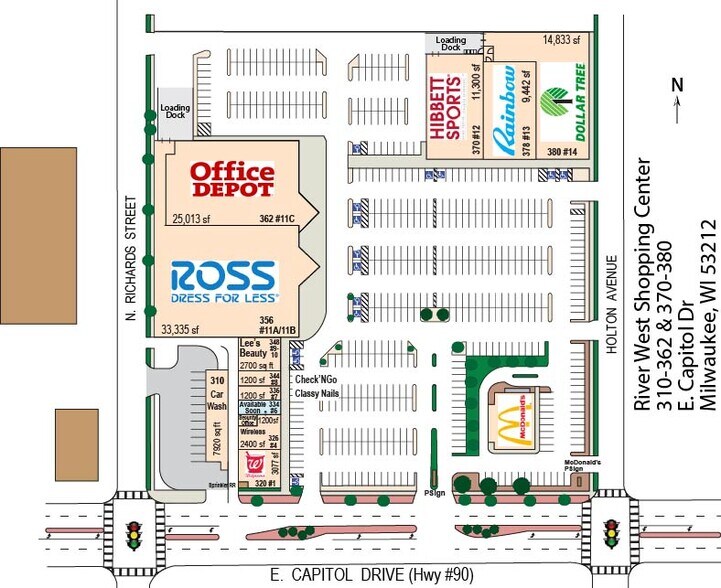 More Photos Of 320-380 E Capitol Dr, Milwaukee Unknown For Lease